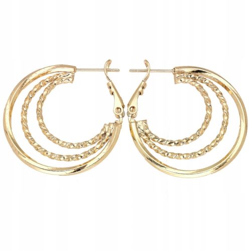  GOLD CREOLEN OHRRINGE CHIRURGENSTAHL GESCHENK