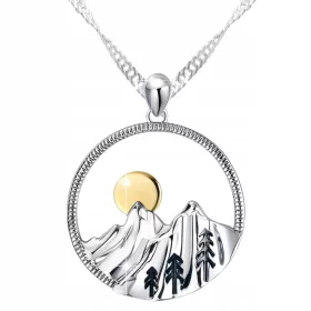    Halskette aus 925er Silber mit Motiv der Tatra, Zakopane, Berge, Berge