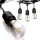 Gartenlichtergirlande Led-Lux Beleuchtungsgirlande 500 cm, schwarz