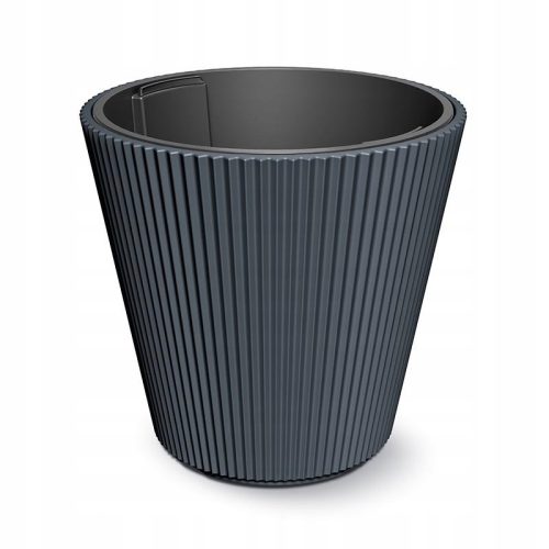 Milly DBMI470 gerillter Blumentopf, anthrazitfarbener Einsatz