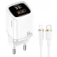  USAMS 33W Ladegerät 1xUSB-C 1xUSB + iPhone-Kabel