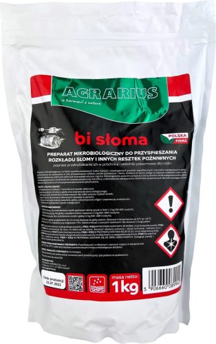 AGRARIUS BI Stroh 1kg - Biologischer Beschleuniger für den Abbau von Ernteresten