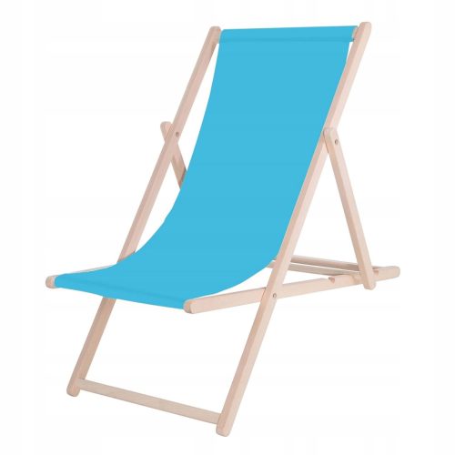 Springos DC0001 BLUE Liegestuhl, blaues und marineblaues Holz