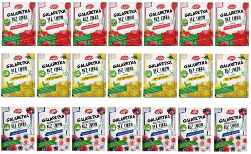 CELICO MIX SMAKÓW - Zuckerfreie, Glutenfreie Gelatine in verschiedenen Geschmacksrichtungen