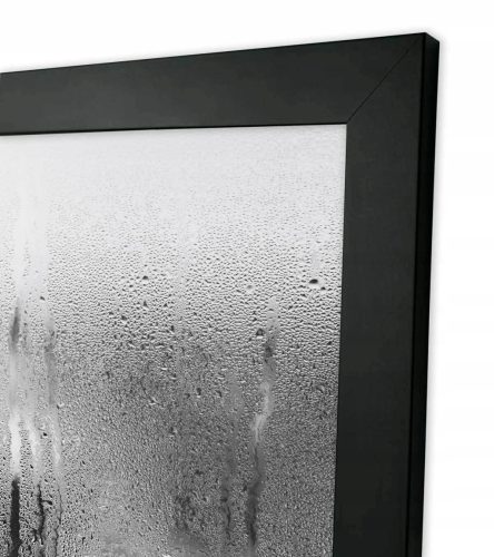 Spiegel im Holzrahmen BADEZIMMER 150x80 schwarz