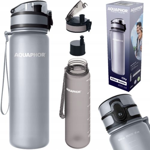  Aquaphor City Filterflasche 0,5 l, grau