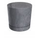  Prosperplast-Blumentopf, 24 cm x 24 x 23,1 cm, Durchmesser 23,9 cm, Kunststoff in Grau- und Silbertönen