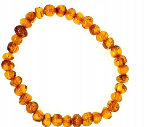  Ungleiches Cognac-Armband aus baltischem Bernstein