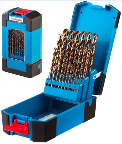 Schmith Kobalt-Metallbohrer 1–13 mm, 25 Stück, 600 °C