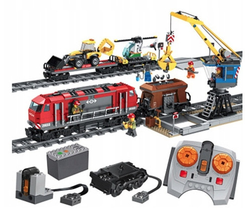  BLOCKI CITY GÜTERZUG RC KRAN FAHRZEUGE SPUREN