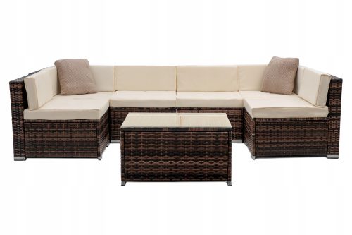 Ein Satz Garten- und Terrassenmöbel Corciano Technorattan Gartenmöbel-Set, 7-tlg.