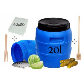  Kunststofffass zum Einlegen von Kohl, 20l, zertifiziert