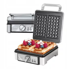 MPM MGO-13 Waffeleisen, Silber, 1400 W