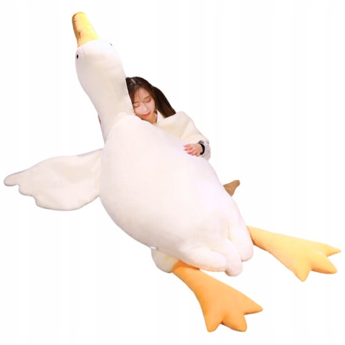  Maskottchenkissen, Kuscheltier, Plüschtier, Gans, Ente, groß 190 cm