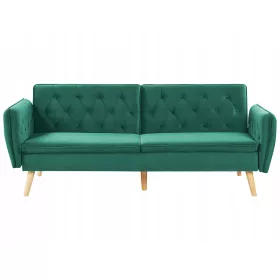  Beliani BARDU Sofa, 213 x 106 cm, Stoff in Grüntönen