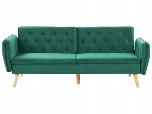  Beliani BARDU Sofa, 213 x 106 cm, Stoff in Grüntönen