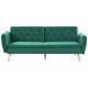  Beliani BARDU Sofa, 213 x 106 cm, Stoff in Grüntönen
