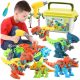  DINOSAURIER ZUM AUFBAU BAUSET 4-tlg.