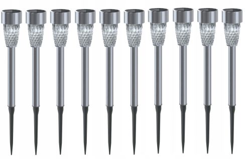  Aigostar Einbau-Solarlampe, Silber, 30 cm, 1 Stk.