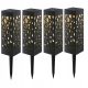 Aigostar eingebettete Solarlampe, schwarz, 28,5 cm, 1 Stk.