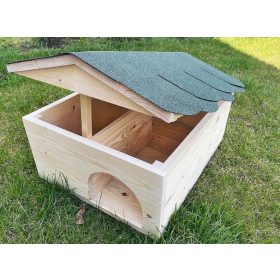  Großes Igelhaus aus Holz, imprägniert, 0281