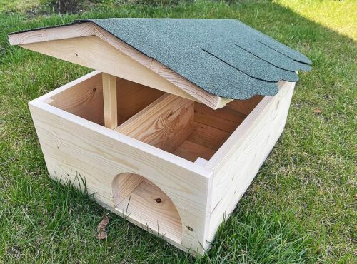  Großes Igelhaus aus Holz, imprägniert, 0281