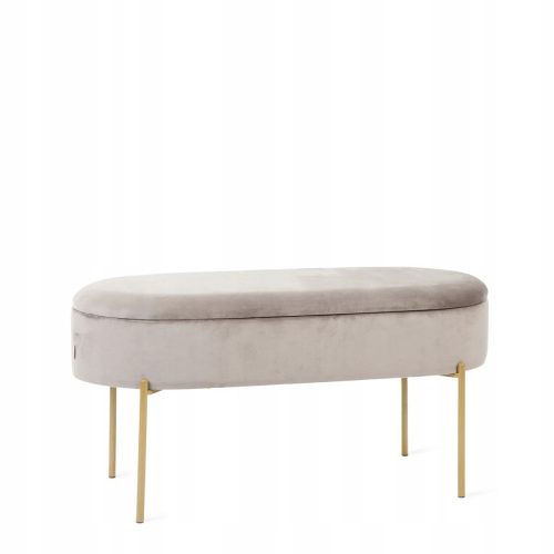  Gomla Bank mit Stauraum 91,5 x 46,5 x 41 cm Gold