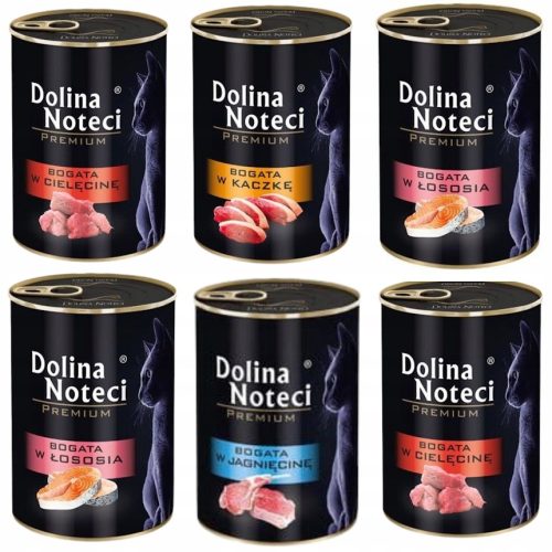  DOLINA NOTECI Premium Katzenfutter-Geschmacksmischung 6x400g