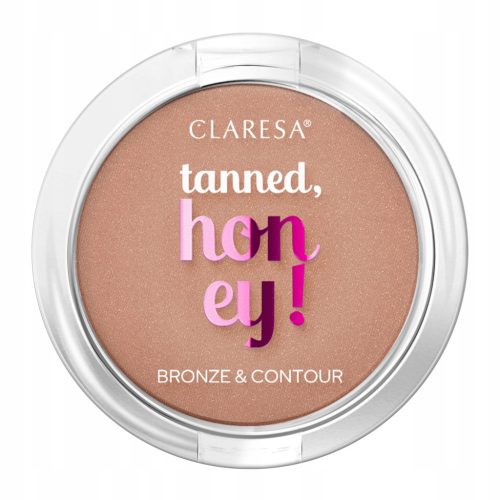  Gepresster Bronzer Claresa Tanned, Honey! 13 Schimmerndes Finish mit Partikeln 13 g
