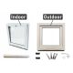 Kippfenster Warmweißes PVC 50X50 500X500