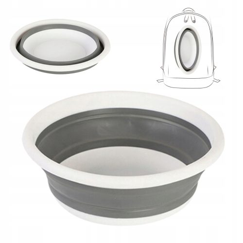 Wäschekörbe Primabobo runde Schüssel, 10 l, Grautöne