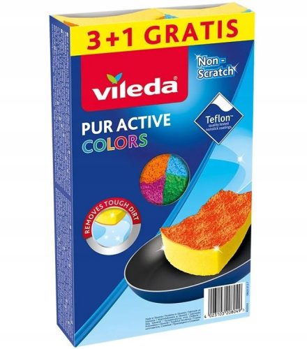  Vileda Pur Active Colors Spülmaschine 4 Stück