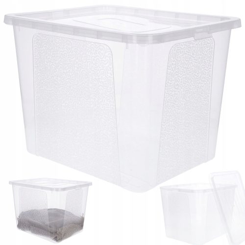 Boxen, Aufbewahrungsbehälter, Organizer Prestige-Kunststoffbox mit Deckel, 30 l, transparent