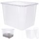 Boxen, Aufbewahrungsbehälter, Organizer Prestige-Kunststoffbox mit Deckel, 30 l, transparent