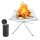  Tragbarer, faltbarer Garten-Feuerplatz, Mini-Grill