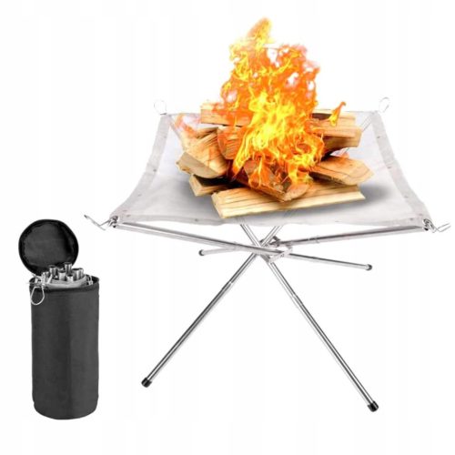  Tragbarer, faltbarer Garten-Feuerplatz, Mini-Grill
