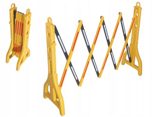 SCHERE BARRIERE, Akkordeon, FALTBAR, 250 cm, REFLEKTIEREND
