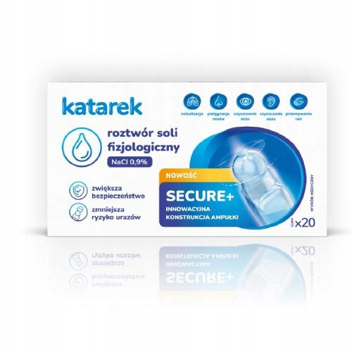  KATAREK SECURE+ physiologische Kochsalzampullen 20x5 ml