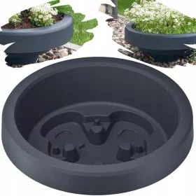    DTU24 Blumentopf 59,5 cm x 59,5 x 19,2 cm Durchmesser 59,5 cm Kunststoff