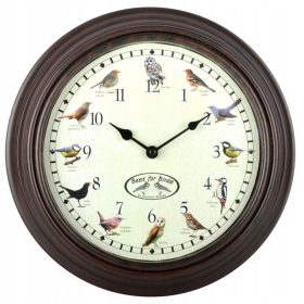  Wanduhr mit Vogelstimmen