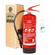 Feuerlöscher GP6x 6kg ABC, Sockel und Aufhänger, Zertifikat
