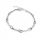  Silberarmband glatte Flamme, Silber pr925
