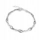  Silberarmband glatte Flamme, Silber pr925
