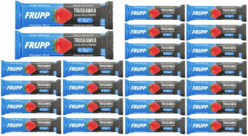 FRUPP Liofilisierte Erdbeerriegel 24er-Pack, glutenfrei