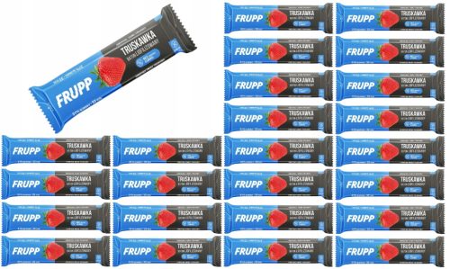 25x Frupp Liofilisierte Erdbeere 10g – Glutenfreie Snackriegel