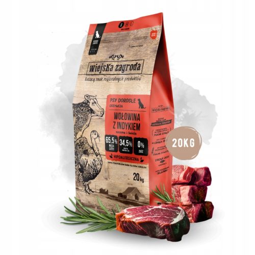  WIEJSKA ZOGRODA Rind und Truthahn 20kg Chips S