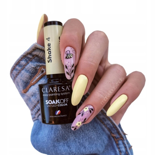  Claresa Pastell Hybrid Nagellack SHAKE 4 + TILE
