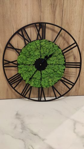 Uhr für zu Hause Wanduhr schwarz 50cm