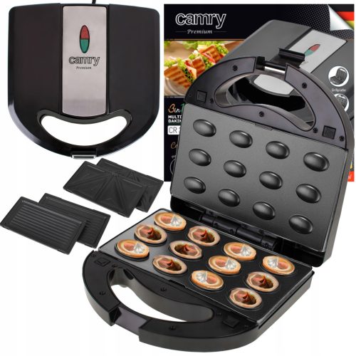  TOASTER 3in1 GRILLNÜSSE 1000W PANINI XL