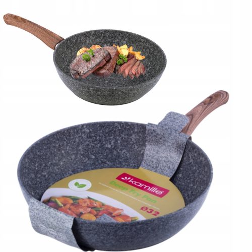 Bratpfannen Kamille Venga traditionelle Bratpfanne, 32 cm, Granit
